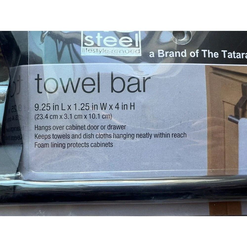 Towel Rack for Cabinet Stainless Steel Kitchen over the Door Bathroom Bar Holder